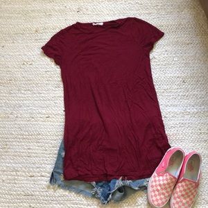 Short red sleeve sz S Tunic shirt super soft